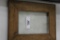 9.5 X 12.25 BURLED WOOD FRAME WITH GLASS