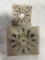 (2) CLOCK FACES/PARTS,