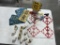LICENSE PLATES, BIRD HOUSE, SPICE CONTAINERS, QUILT PIECE