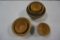 (11) VARIOUS SIZE STONEWARE MIXING BOWLS, SOME WEAR
