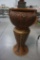 ROSEVILLE FLORENTINE PATTERN PEDESTAL JARDINIERE, 28