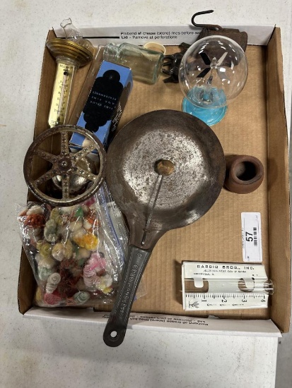 FLAT OF RAIN GAUGE, TOYS, INSTRUMENT, MINER'S LAMP, MISC