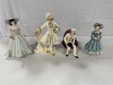 (4) FLORENCE FIGURINES INCLUDING EDWARD, MEG, JUDY AND LOUIS XVI