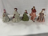 (5) FLORENCE FIGURINES INCLUDING LOUISE, DALIA, CLAUDIA, VICTOR AND CHARMAI
