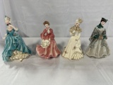 (4) FLORENCE FIGURINES INCLUDING EVE, CAMILLE, GRACE AND MASQUERADE