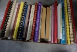 FLAT OF ANTIQUE REFERENCE BOOKS