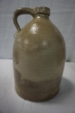 1 1/2-GALLON E & L.P. NORTON, BENNINGTON N.Y., CROCK WITH FLORAL DECORATION