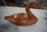 MODERN GOOSE DECOY, SIGNED E-85