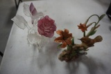 (2) BIRD FIGURINES