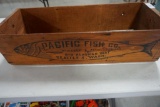 PACIFIC FISH CO. WOODEN BOX 30