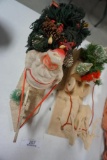 (2) VINTAGE CHRISTMAS DECORATIONS, 15.5