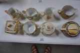(4) SETS OF CREAM & SUGARS, NIPPON, SILESIA, BAVARIA & ELITE FRANCE