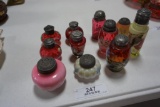 (11) MISC. DECORATED SALT AND PEPPER SHAKERS