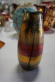 WELLER LASA SCENIC DECORATED VASE, 7