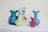 (5) FLUTED TOP INCLUDING PITCHER 8.5