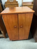 HOMEMADE MAPLE SHEET MUSIC CABINET, FULL OF SHEET MUSIC, 24