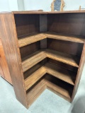L-SHAPED MAPLE BOOK SHELF, 28