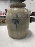 (2) BEE STING STONEWARE CROCKS, SOME DAMAGE