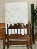 MAPLE JENNY LINID TWIN SIZE BED WITH BOX SPRINGS AND MATTRESS