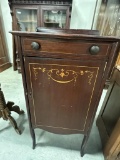 MAHOGANY INLAID MUSIC CABIINET, 20