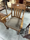 OAK ARTS AND CRAFTS SLAT-BACK ROCKER