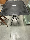 MID-CENTURY METAL TABLE, 19