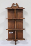 WALNUT 4-TIERED SHELF, 12