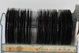 (2) 45 RPM RECORD HOLDERS WITH SOME RECORDS