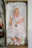 EFFANBEE FORKLORE DOLL , MADE IN POLAND, 1984 BUBBLES DOLL WITH CERTIFICATE
