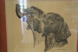 ERNEST H. HART FRAMED DOG ARTWORK, 26