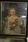 (3) PIECES FRAMED ARTWORK INCLUDING LANDSCAPE WITH DECORATIVE MATTING AND D