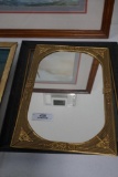 METAL MESH-STYLE FRAMED MIRROR, 11.5