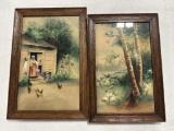 (2) FRAMED ORIGINAL PAINTINGS BY K.I. MOORE