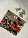 FLAT OF TOY CARS, TOYS, MISC