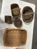 (5) VARIOUS SIZES OF BASKETS