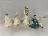 (4) FLORENCE FIGURINES INCLUDING STORY BOOK HOUR, SARAH, EVE
