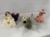 (5) FLORENCE FIGURINES INCLUDING CHOIR BOY, IRENE, GENAETTE, ELIZABETH, ELA