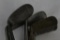 6 MISCELLANEOUS WOOD SHAFT CLUBS - 1 WALTER HAGEN NIBLICK WITH DECAL ON SHA