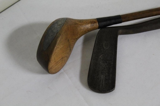 JOHN D. DUNN - 2 CLUBS: DRIVER & PUTTER