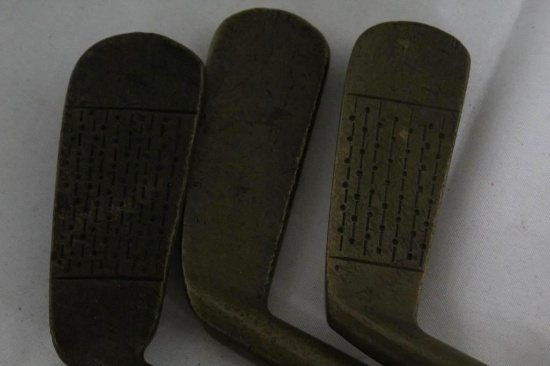 3 BRASS MACGREGOR PUTTERS