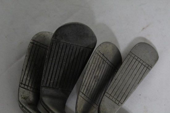 4 VULCAN IRONS - PIRATE MASHIE, 4-IRON STAINLESS, #8 PUTTER STAINLESS, #6 M