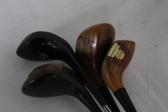 4 MISCELLANEOUS STEEL SHAFT WOODS