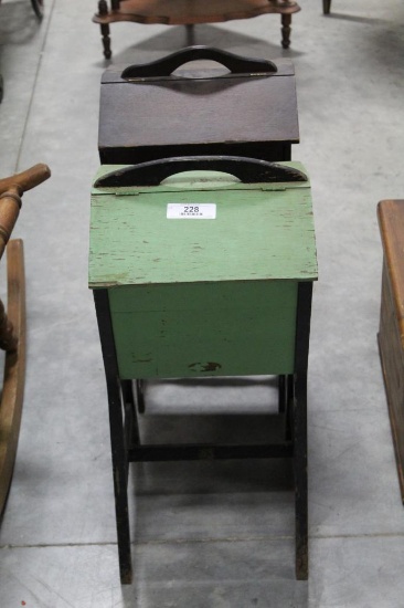 (2) SEWING BOXES
