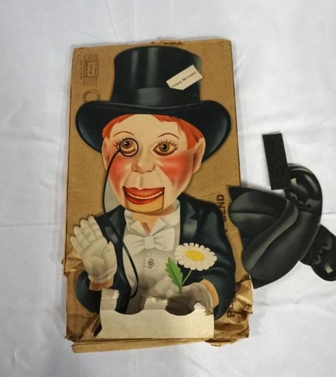 CHARLIE MCCARTHY CARDBOARD VENTRILOQUIST, LEGS SEPARATED