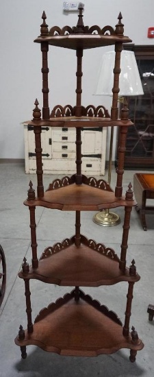 SMALL WALLNUT ETAGERE