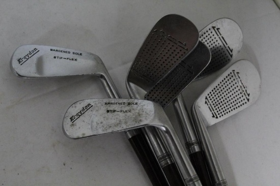 6 KROYDON IRONS - 2,4,5,7,9, 10 PUTTER