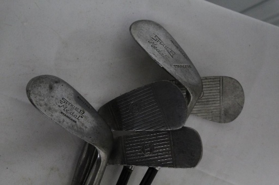 5 SHALER "MEDAL" IRONS - BLACK SHAFTS - 2,5,7,8,9