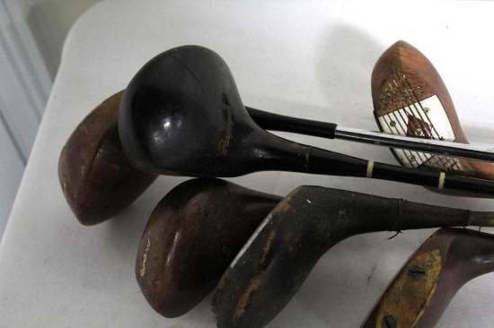6 MISCELLANEOUS STEEL SHAFT WOODS