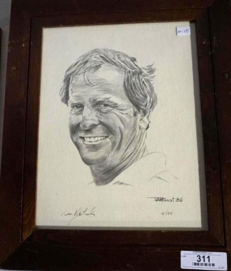 JACK NICKLAUS PRINT, 15.5" X 18.5"