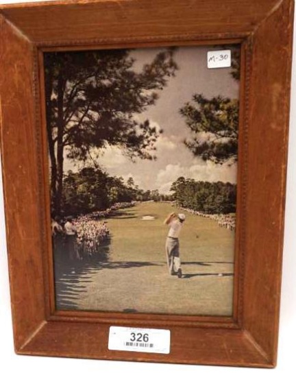 1955 MASTERS BEN HOGAN IMAGE, 14.5" x 11.25"